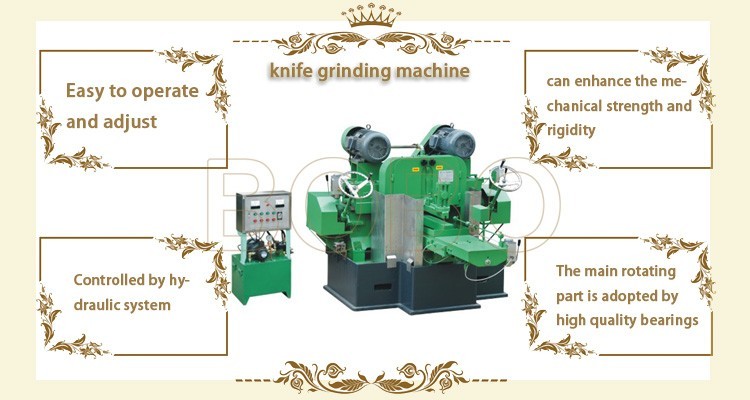 BOBO Machine hydraulic automatic knife grinding forming making machine shown in a detail photo for this news article