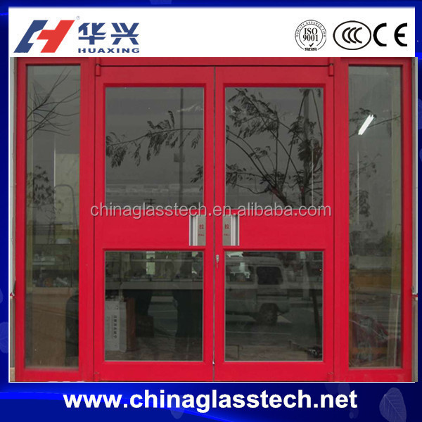 أبواب زجاجية بإطار ألومنيوم مزدوج تجاري/باب أمان فولاذي عالي الجودة مع شهادات CCC/CE