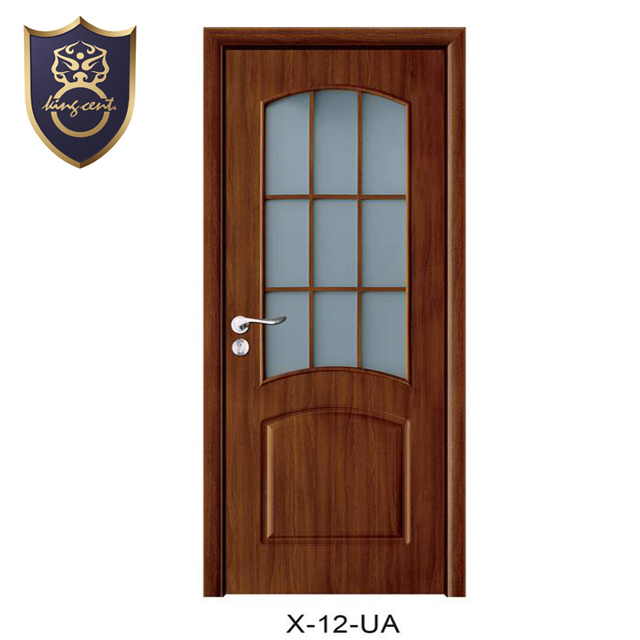latest design wooden interior mdf pvc bathroom door
