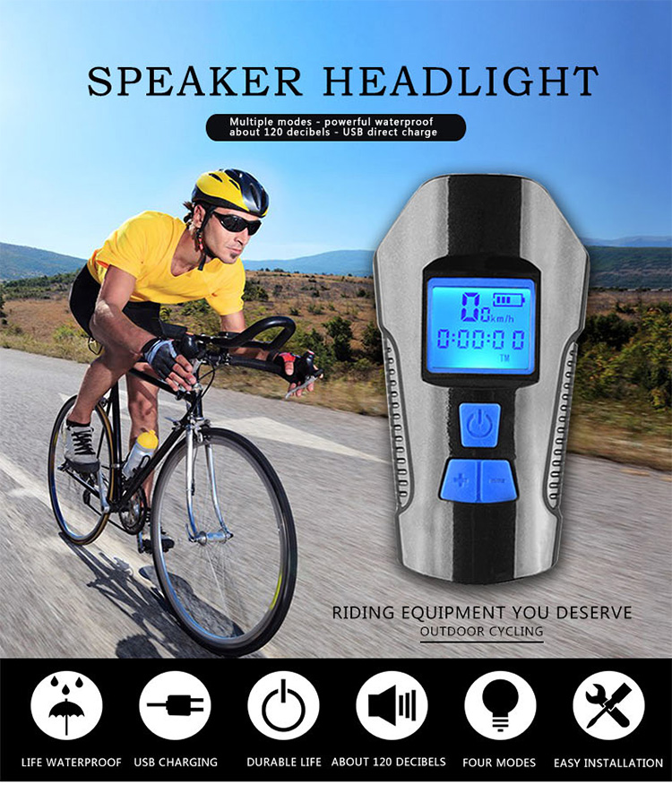 Bicycle code table headlights super bright waterproof and environmental protection cycling equipment