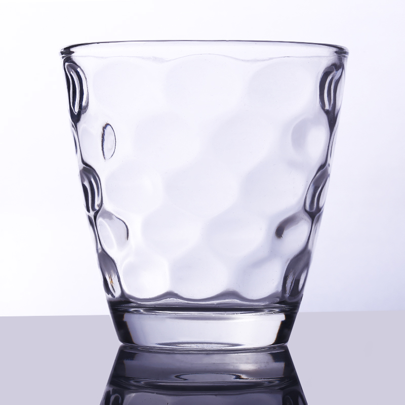 hot sale the most popular 270ml color glass cup with bubbles