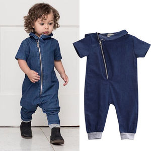 infant denim romper