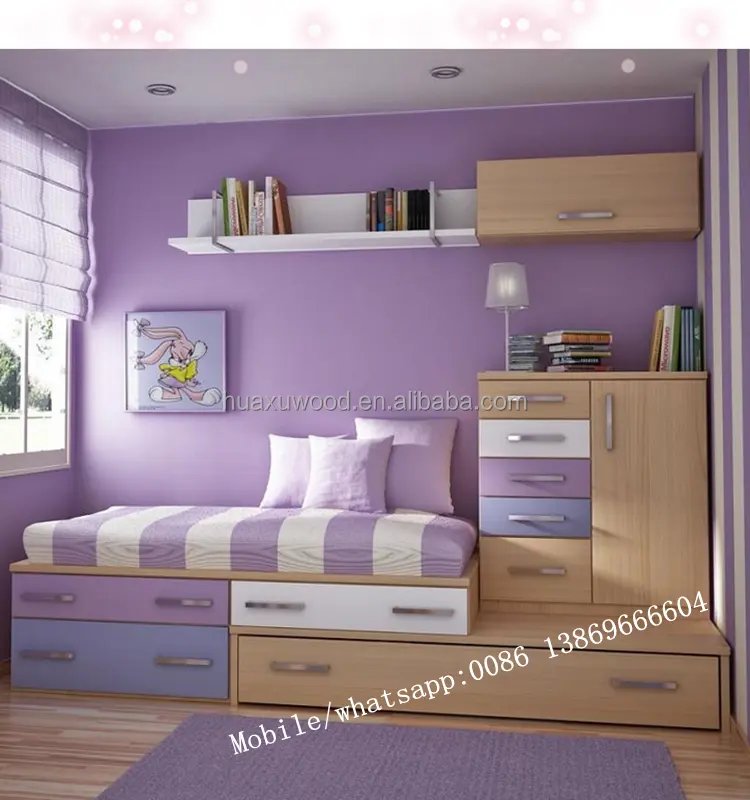 Contemporary Design Children Kids Bedroom Set Mdf Kid Furniture