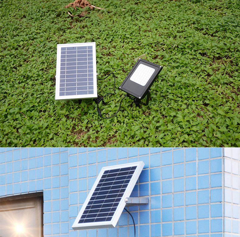 新型led 迷你太阳能电池板路灯 6 v * 6 w 面板光传感器聚光灯