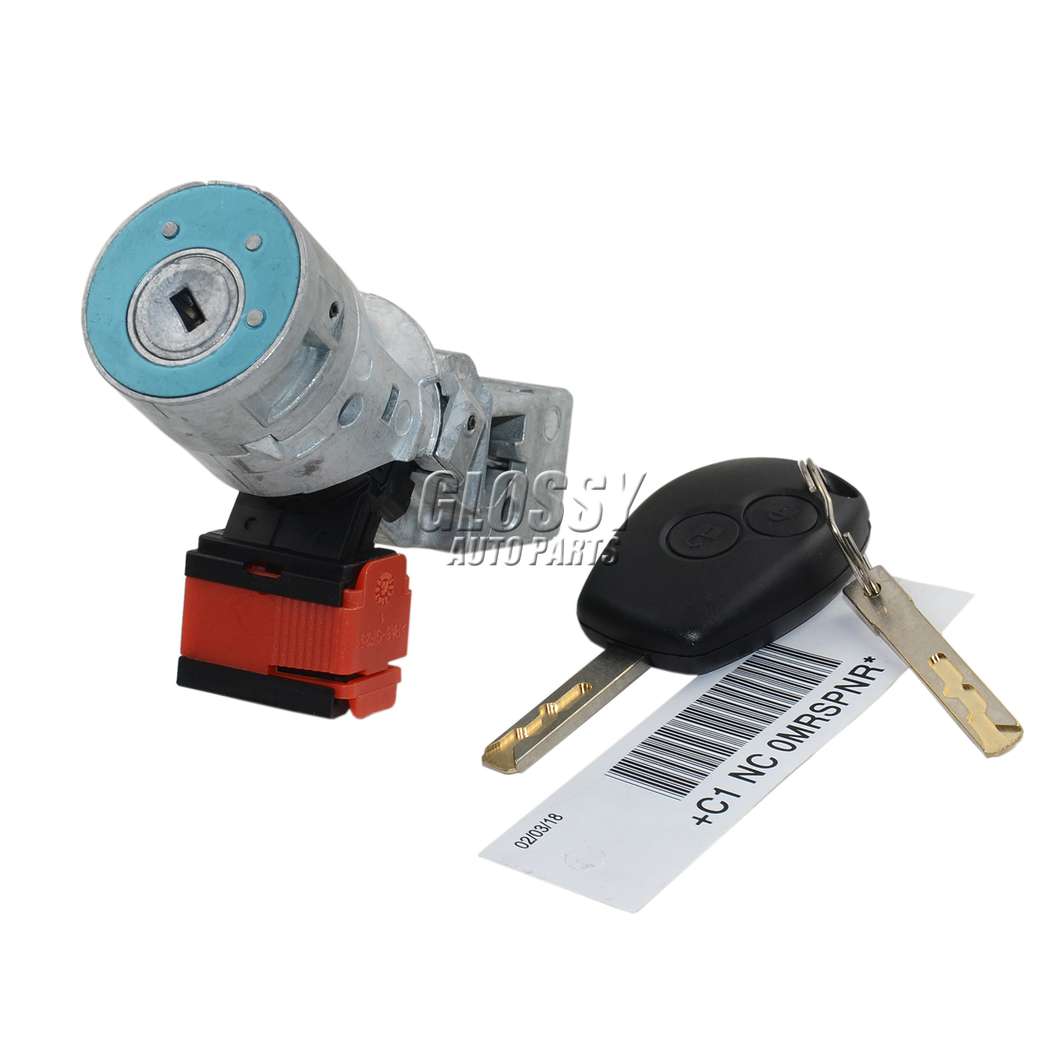 SHLPDFM Cilindro Blocco Accensione Con Chiave - Compatibile Renault Clio Fluence Modus Trafic Master Dacia Nissan