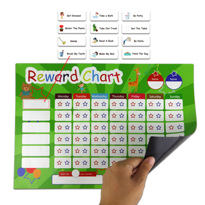 Good design Dry erase whiteboard magnetic reward chart for kids
