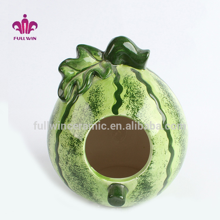 Ceramic Watermelon Shape Bird Nest For Home Decor Buy Bird Nest Price Bird Nest Bird Nest Buyer Product On Alibaba Com