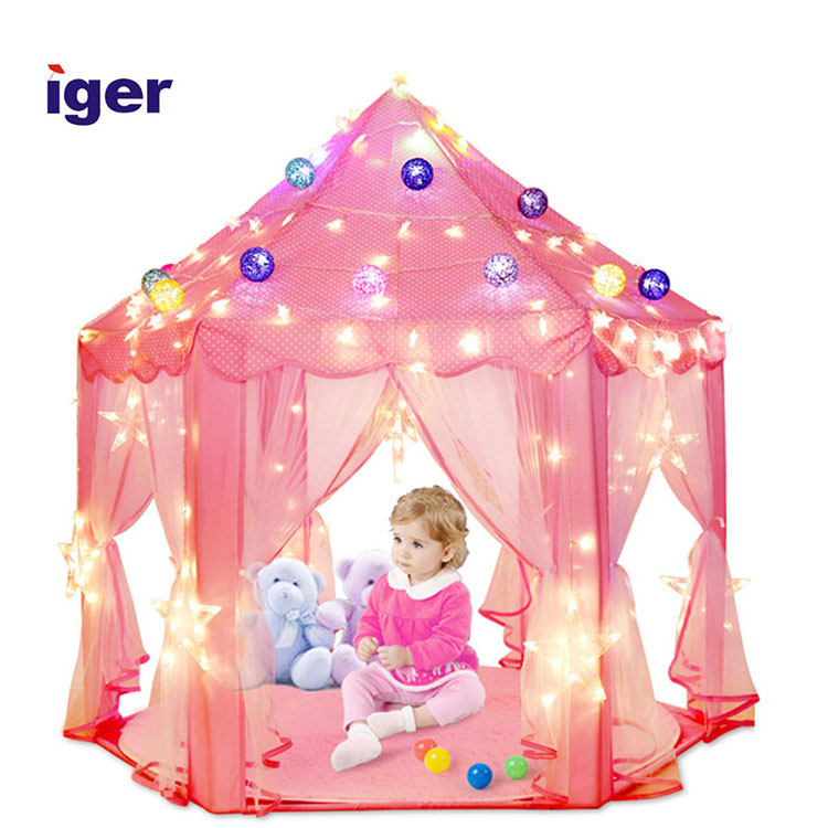 2020 Hot Selling Wholesale, Portable Folding Indoor Outdoor Playhouse Toy Princess Kids Castle Play Tent/