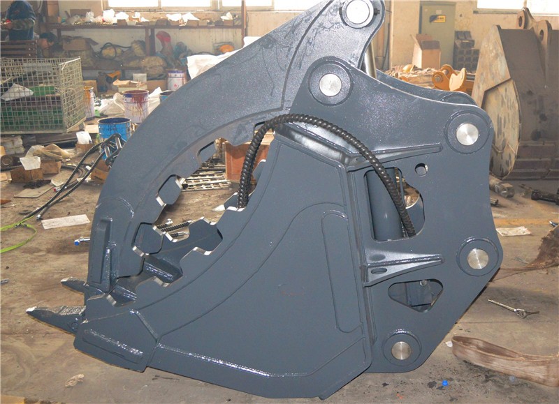 OEM Excavator Grab Bucket Removable Teeth Traveling Crane Thumb Bucket