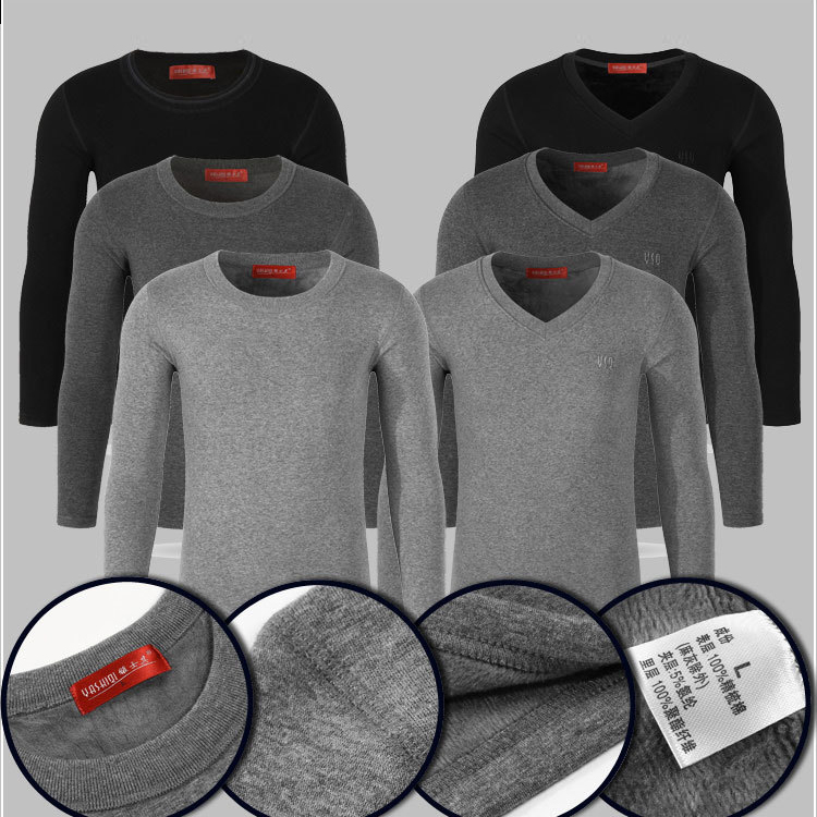 Слой тонкий впитывающий вырез лодочкой длинный теплый мужской набор