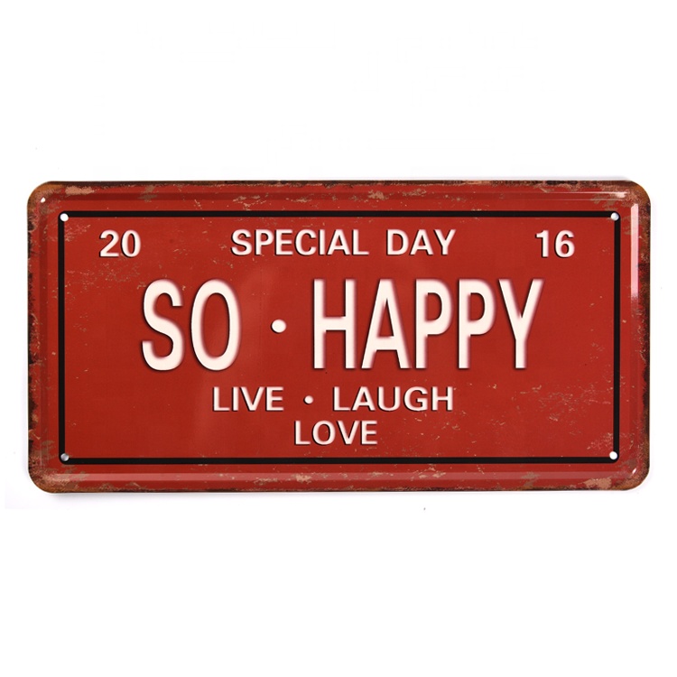 Медные металлические маленькие настенные слова живопись бескаркасные Бар Декор настенная живопись