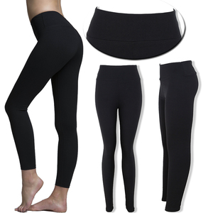 2019 NEW MIX Full length Black 92%Polyester 8% Spandex High Waisted Leggings Super Soft Full Length Opaque Slim
