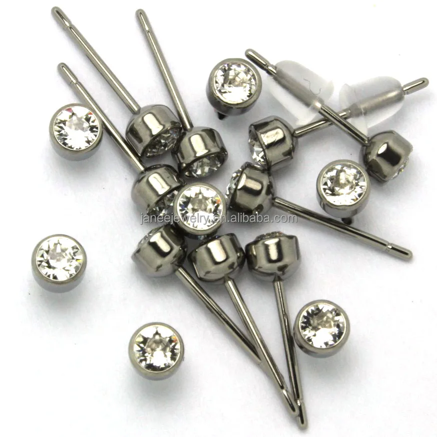 Дешевые ювелирные изделия для пирсинга тела оптом, алмазные анодированные красочные серьги из чистого титана