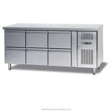9 Drawers Stainless Steel Commercial Undercounter Fridge