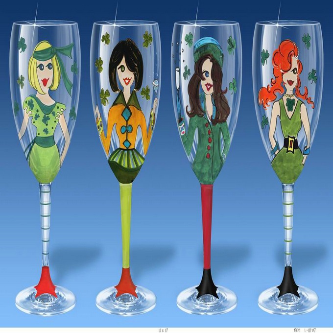 Wedding Crystal Goblet Champagne Wine Glass Flute Cup
