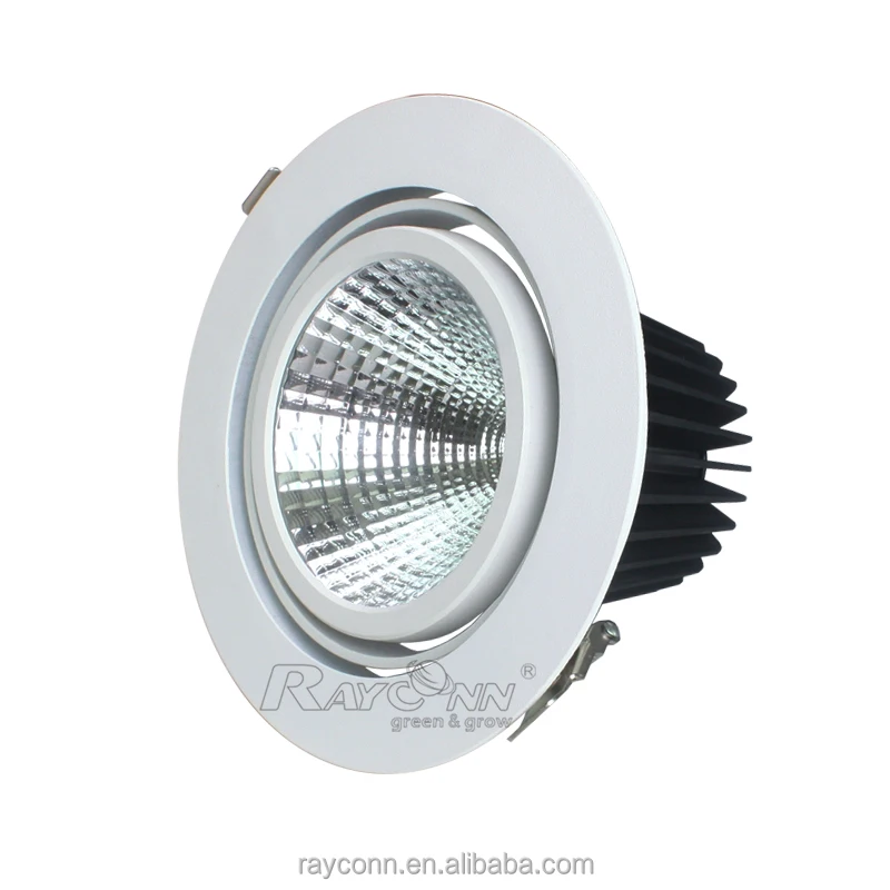 LED Dimmable Downlight 30W Recessed COB LED Downlight 40W High Power LED Gimbal Down Lights