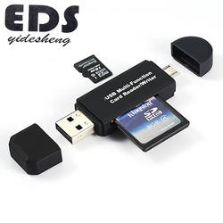 USB 2.0 USB UM M icro USB Combo para 2 3 in1 Slot Para TF SD Leitor de Cartão do Tipo C Universal tipo-C Leitor De Cartão OTG para Smartphone PC