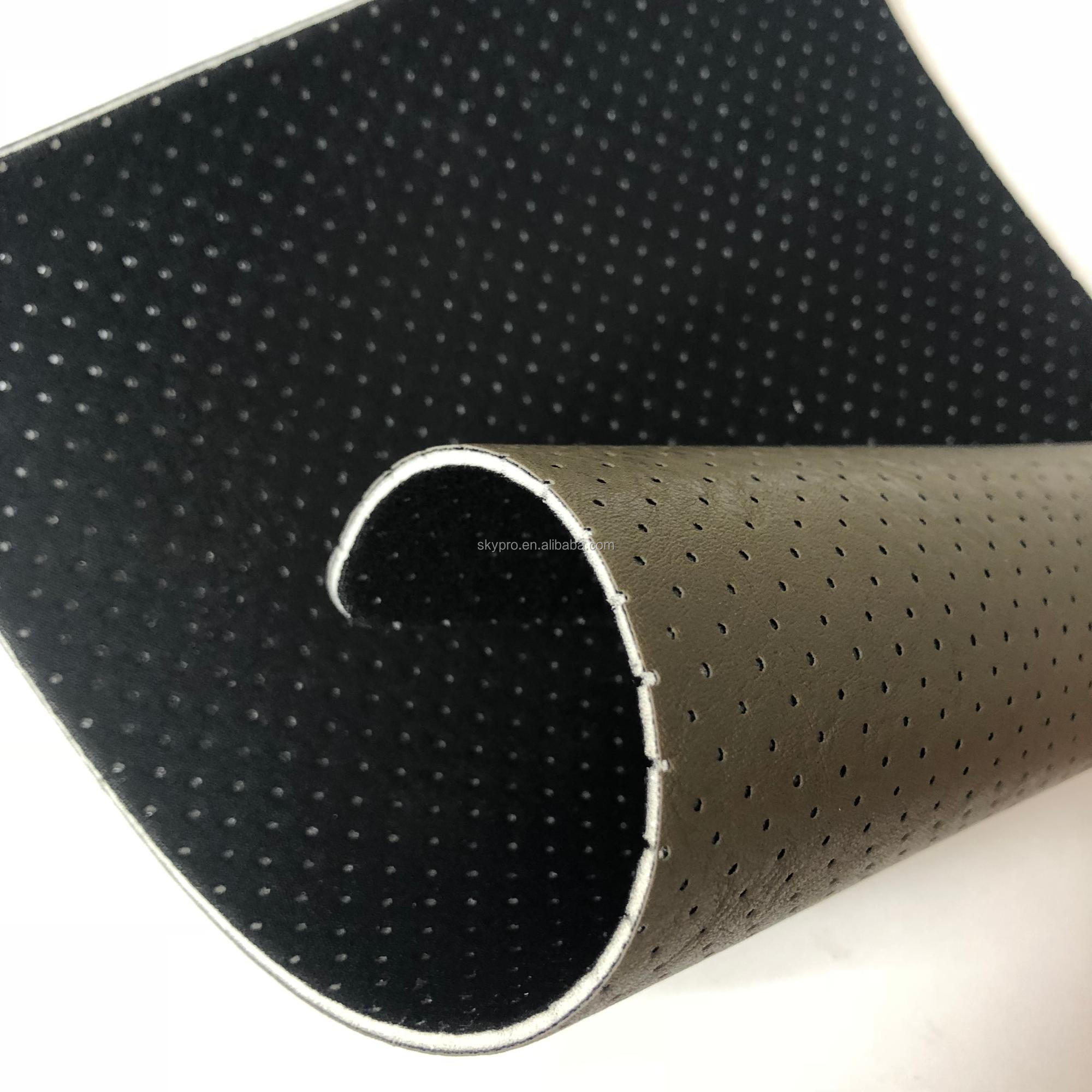 Hot sale perforated pu leather punched leather hole leather
