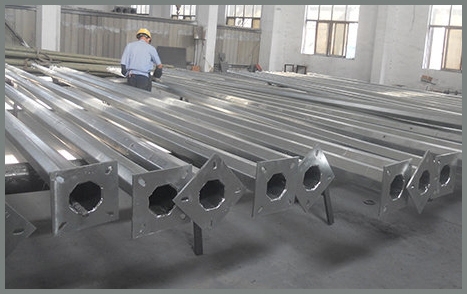 锥形八角形镀锌钢路灯杆 - buy galvanized steel st