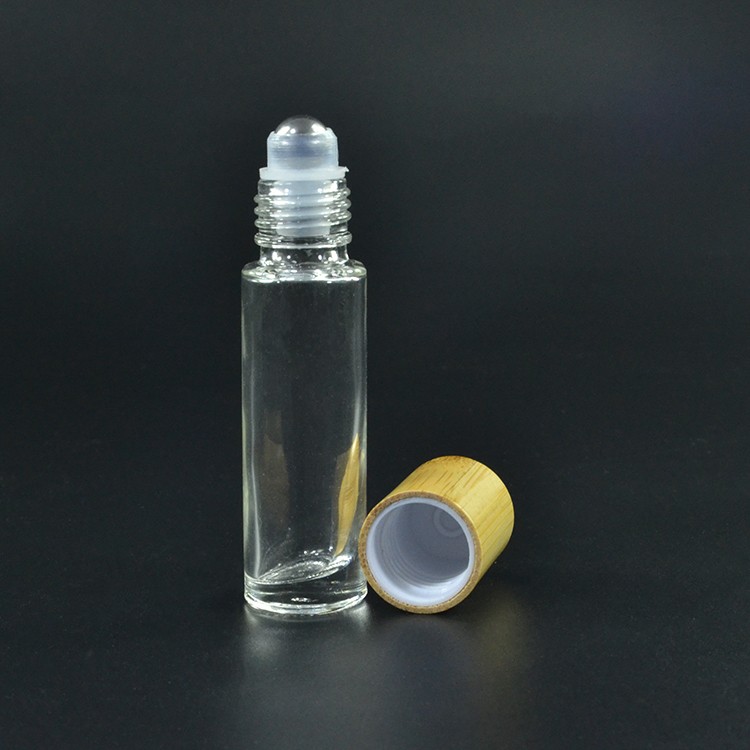 10ml Glass Cosmetic Container Colorful Roll On Bottle 10ml With Metal Screw Cap