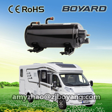 automotive travelling truck caravan camping car with r407c roof top mounted cooling air conditioning rotary compressor