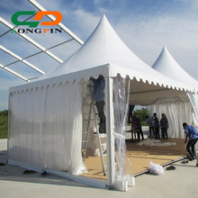 5x5m Songpin brand hot sale promotion clear pagoda tent with clear roof top walls and floor system