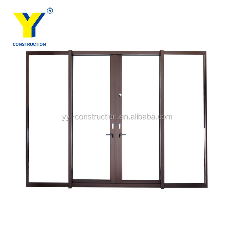 Stained Glass Sliding Lowes Wrought Iron Security Doors With Sound