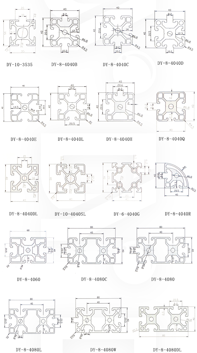 Verdrängte industrielle T Schlitz-Legierung Chinas Bahn-Aluminiumprofil