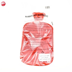 Natural Eco-Friendly 2L Rubber Household Hand Warm Hot Water Bag/Bottle with cover