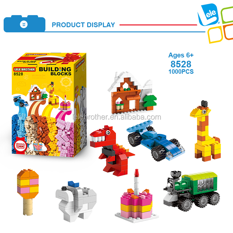 Lele Brother Kids 1000pcs Building Blocks Toy Set - Creative