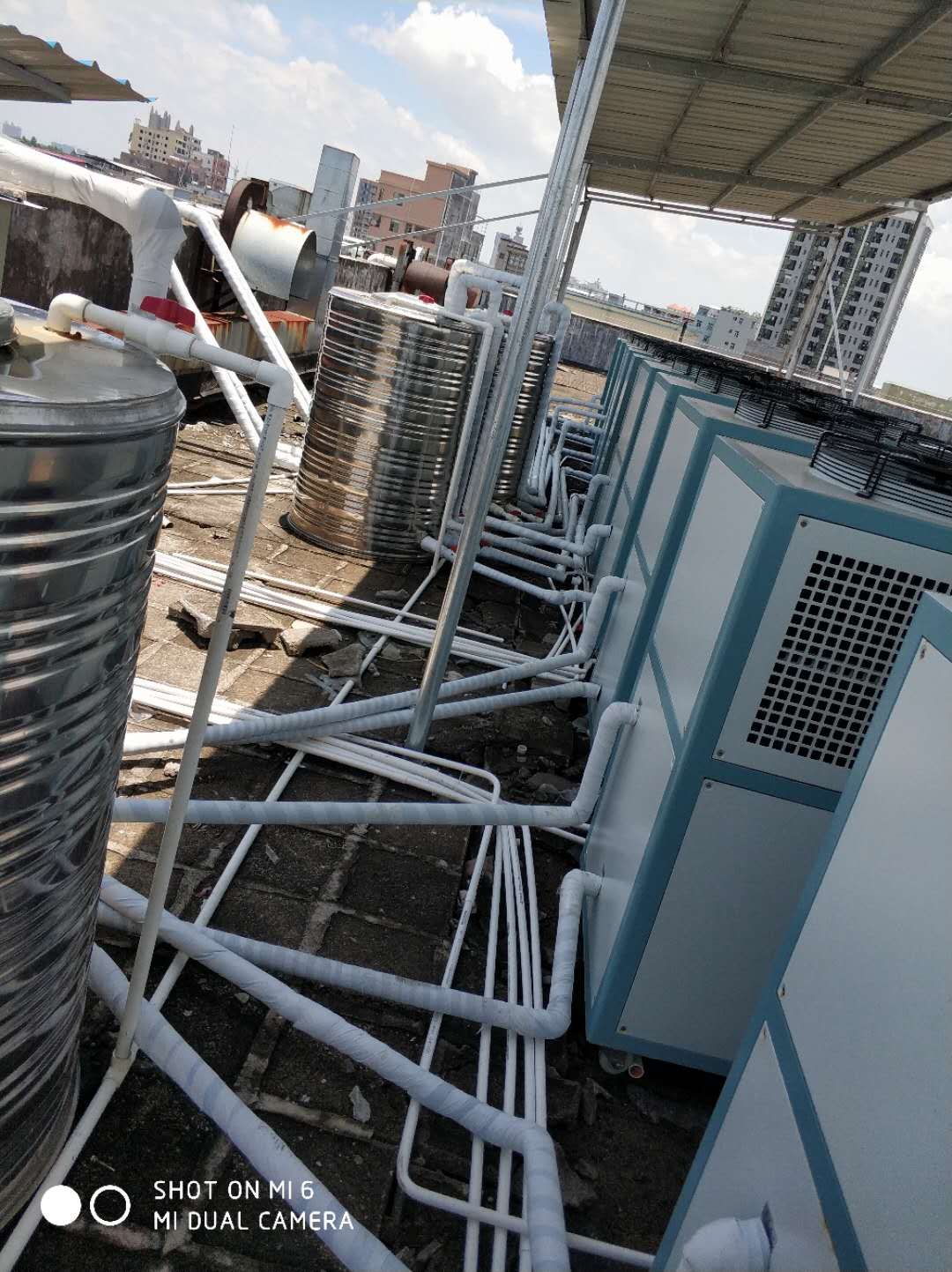 water screw type chiller cooling system use for laser industry