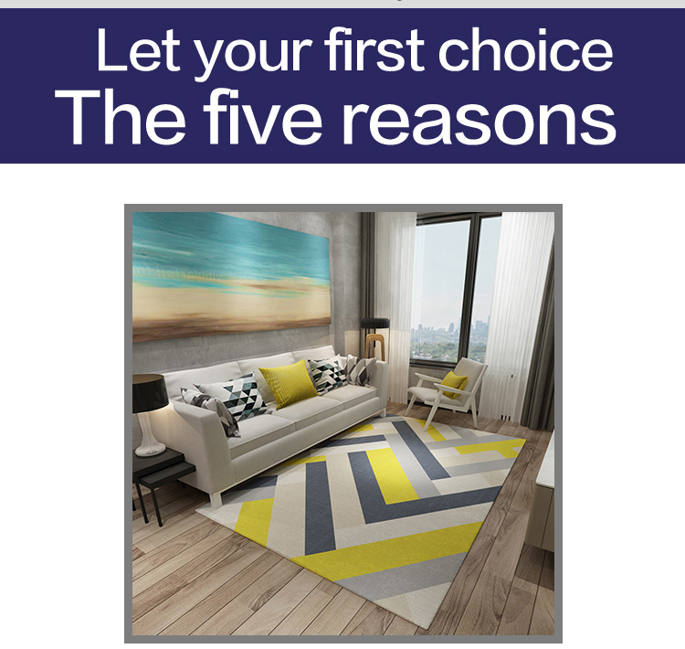 New Nordic wind Denmark hot sale big carpet living room bedroom dining room