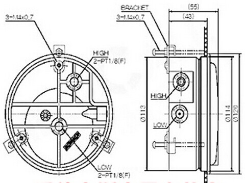 Micro pressure manometer differential air pressure gauge