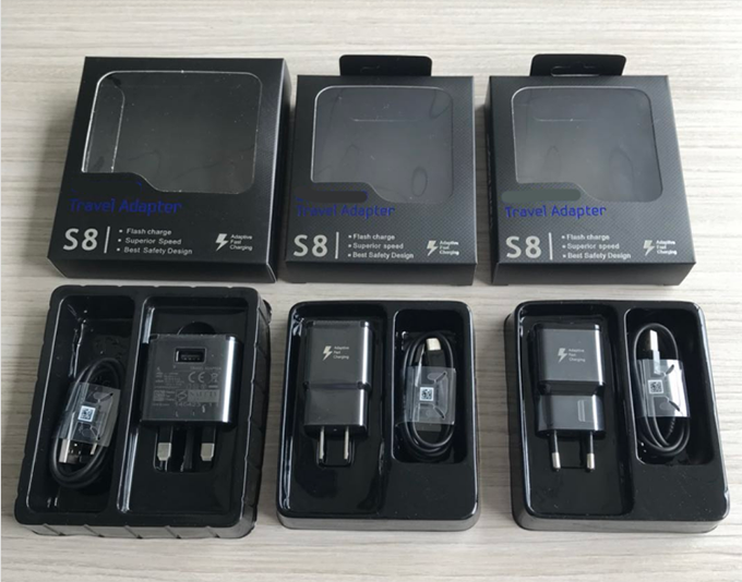 100% оригинал 15 Вт S8 адаптер для путешествий быстрая Адаптивная Зарядка для Samsung Galaxy S8 Edge S10 Note 7 S9 USB настенное зарядное устройство
