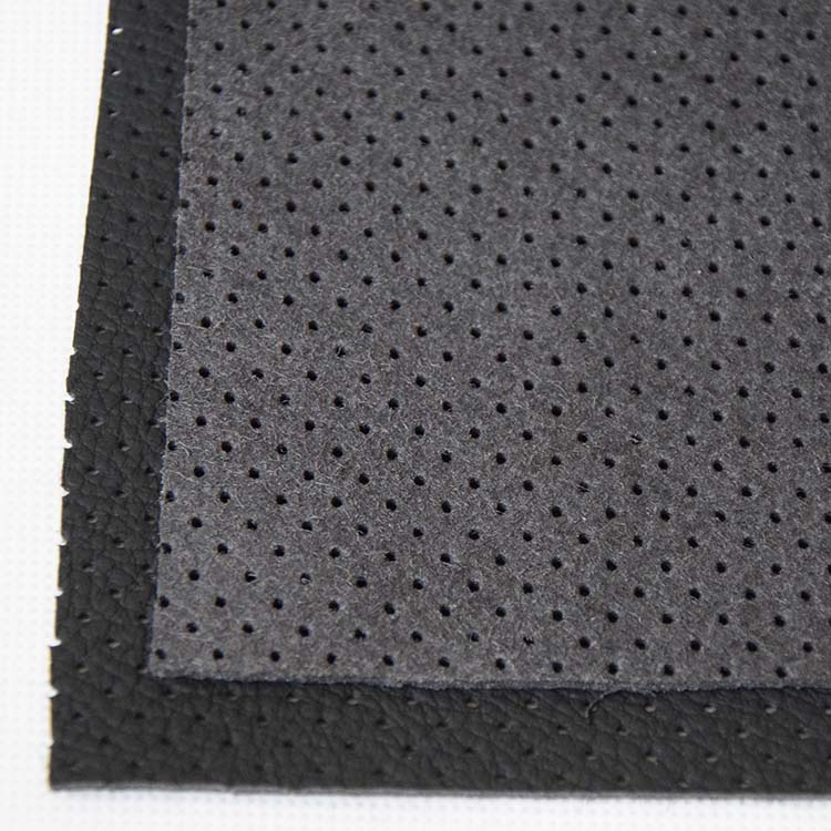 PU punched perforated microfiber leather for car seat