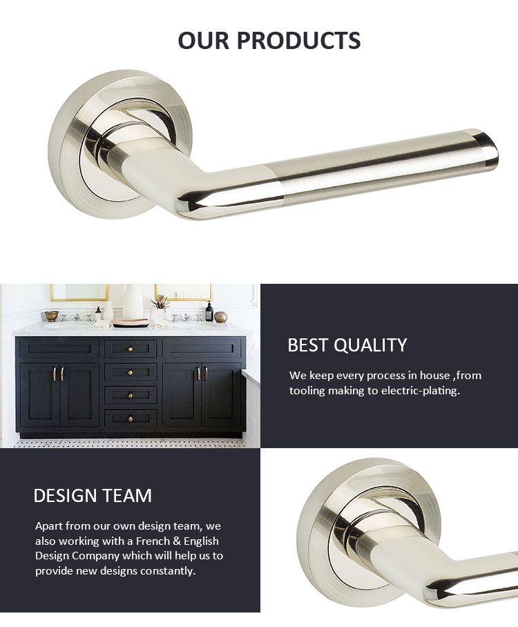 modern art wooden door models hardware zinc handle suit for hotel inner wood door