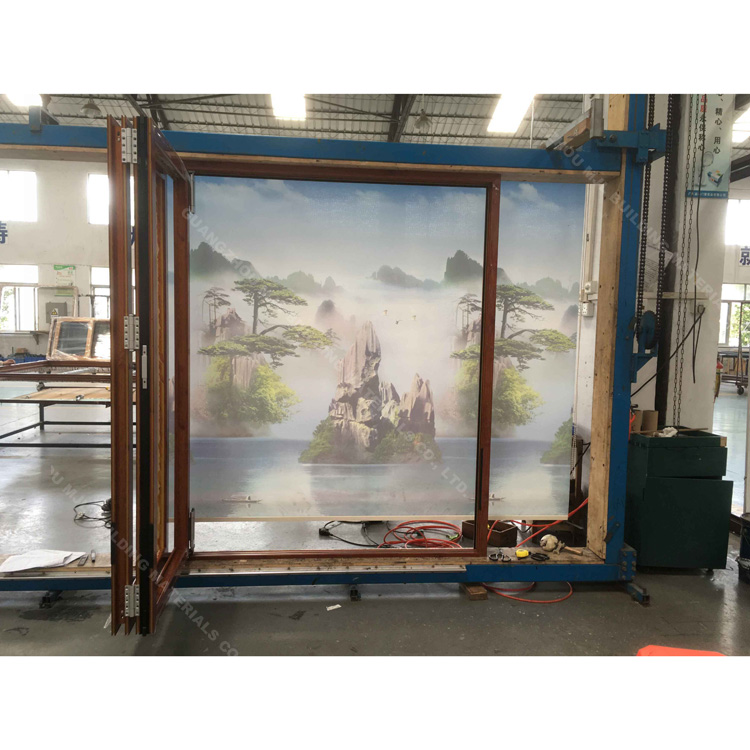 Best price retro style aluminum floor folding windows for big house