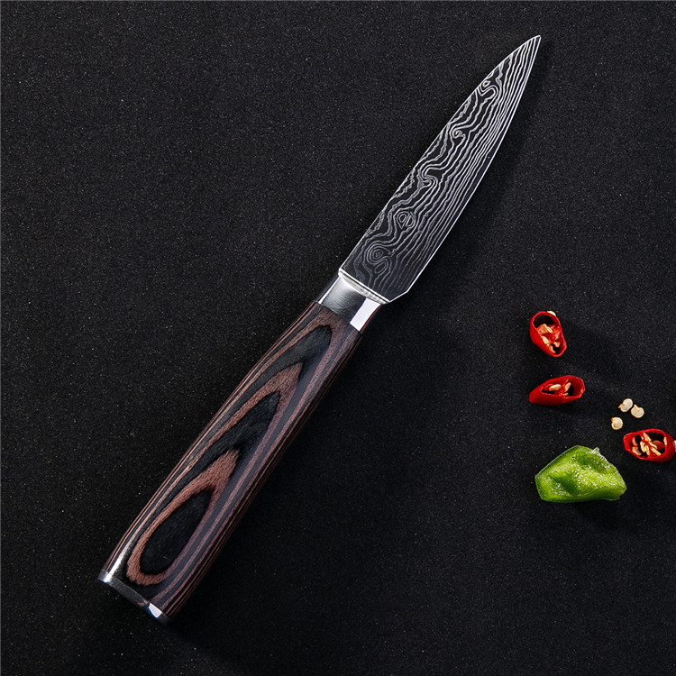 5英寸大马士革水果削皮刀 - buy paring knife,fruit paring knife
