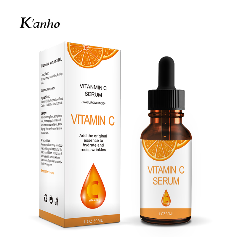 Премиум-качество Витамин C сыворотка с гиалуроновой кислотой метка частного назначения средства по уходу за кожей лица сыворотки OEM