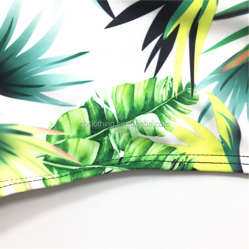 Hot Sale Quick Dry sexy 2021 Backless sexy printed girls' one piece swimwear