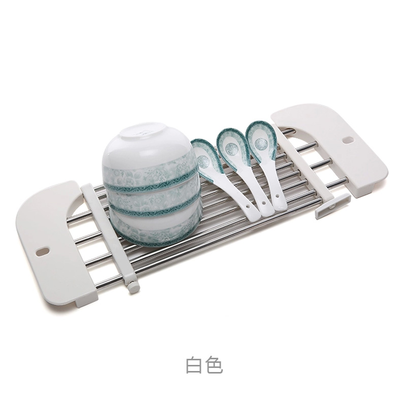 Высокое качество кухонная полка для раковины нержавеющая сталь пластик посуда крылом сушки стойки