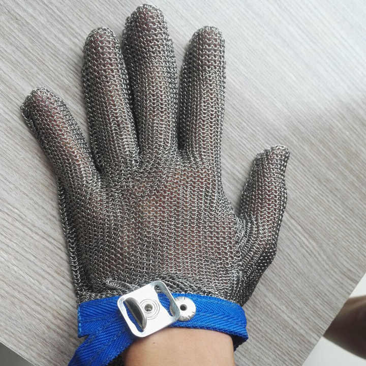 Stainless Steel Mesh Knife Cut Resistant Chain Mail Protective Safety Glove for Kitchen Butcher Working