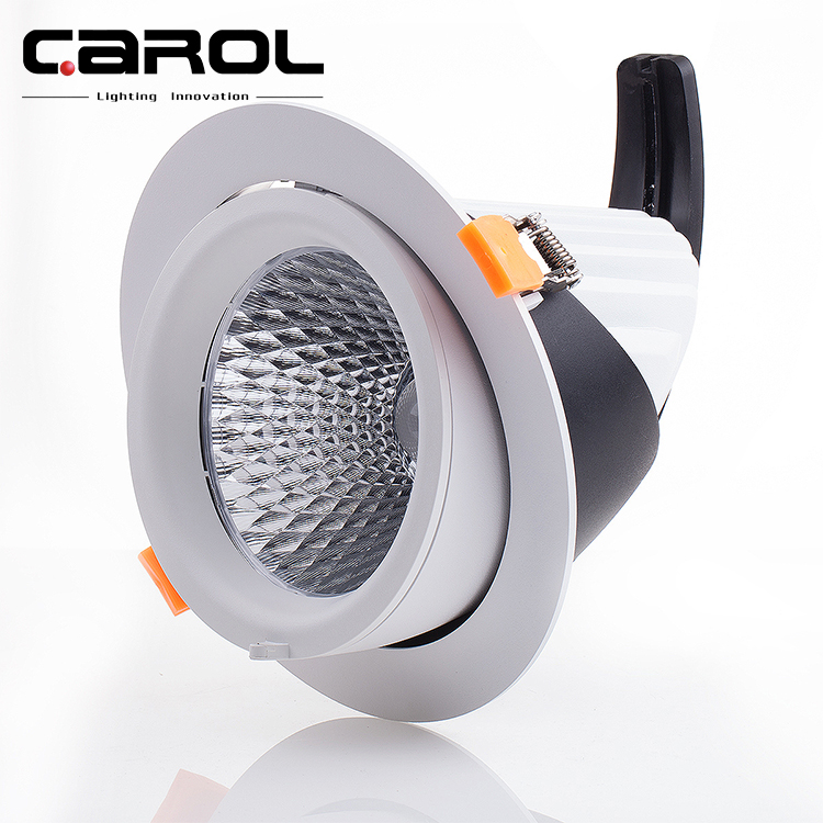 Освещение для коммерческого магазина, 30 Вт, 35 Вт, 40 Вт, 50 Вт, 6 дюймов, 8 дюймов, Встраиваемый светодиодный Светильник направленного света с регулируемой яркостью