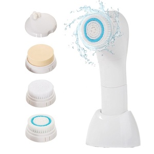 4 in 1 Sonic Facial Cleansing Brush Waterproof Facial Brush for Deep Cleansing Exfoliating Battery Operated Facial Clean Brush