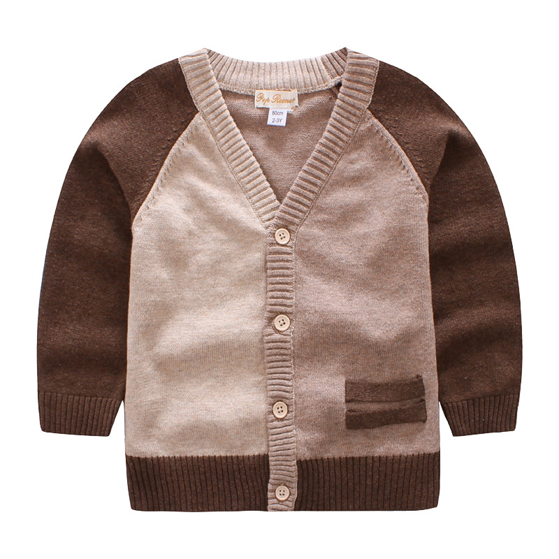 ZZ0001 весенне-осенние свитера для мальчиков детские цветные и подходящие хлопковые куртки детский свитер кардиганы