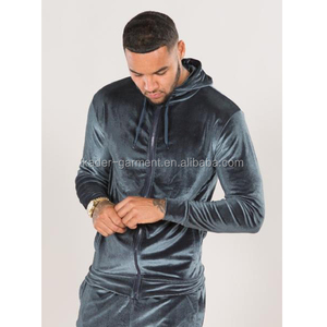 velour polo sweat suit