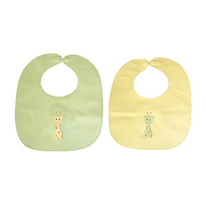 leather baby bib