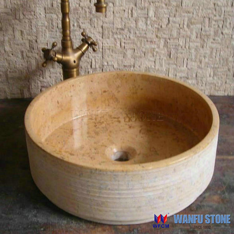 natural marble granite art outdoor wash basin sink