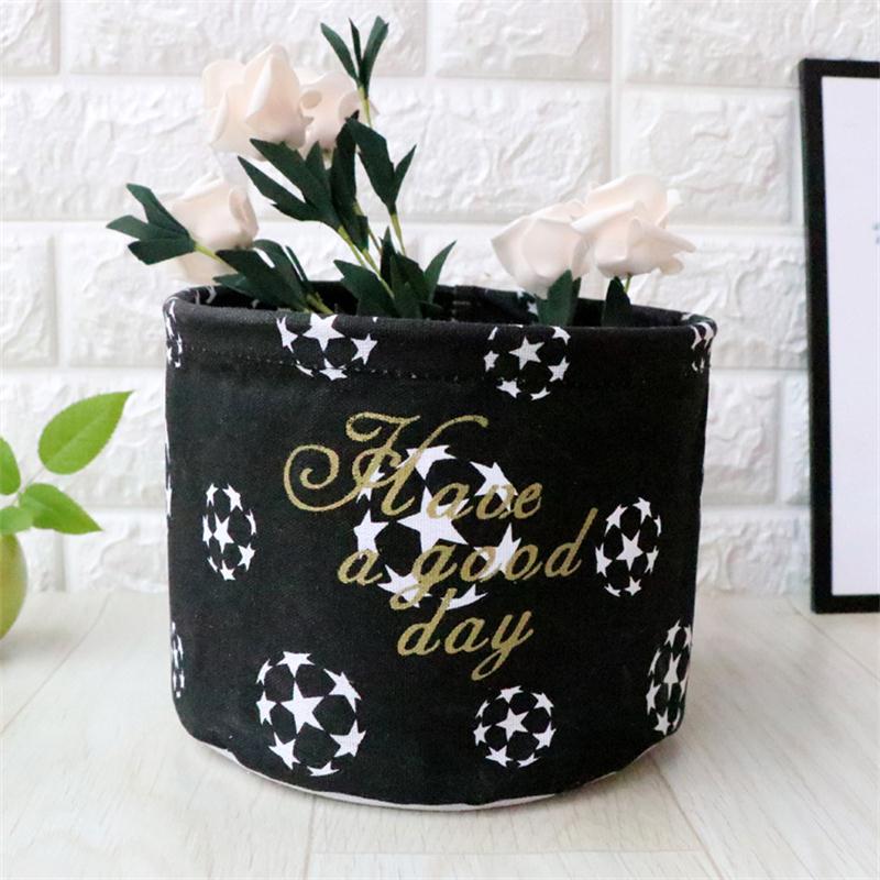 Collapsible Basket Toy Foldable Storage Box Laundry Basket Cotton Home Organization