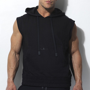 no sleeve hoodie mens